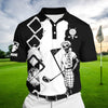 Joycorners Premium Cool Mr Bones Golf Polo Shirts Multicolored Personalized 3D Design All Over Printed