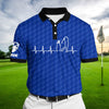 Joycorners Premium Cool Heart Beat Golf Polo Shirts Multicolored Personalized 3D Design All Over Printed