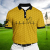 Joycorners Premium Cool Heart Beat Golf Polo Shirts Multicolored Personalized 3D Design All Over Printed