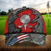 Joycorners Cool American Metal Golf Lovers Golf Hats Multicolored Personalized 3D Design All Over Printed