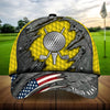 Joycorners Cool American Metal Golf Lovers Golf Hats Multicolored Personalized 3D Design All Over Printed