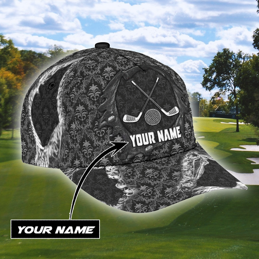 Joycorners Golf Lovers Black Customized Name Classic Cap