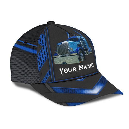 Joycorners Personalized Name Blue 02 Trucker Classic Cap