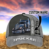 Joycorners Personalized Name Grey Trucker Classic Cap