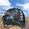 Joycorners Personalized Name Technical 02 Trucker Classic Cap