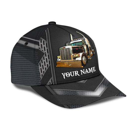 Joycorners Personalized Name Black 04 Trucker Classic Cap