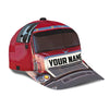 Joycorners Personalized Name Red 06 Trucker Classic Cap