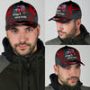 Joycorners Personalized Name Red 03 Trucker Classic Cap