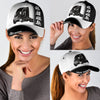 Joycorners Personalized Name Black And White Trucker Classic Cap