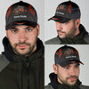 Joycorners Personalized Name Orange Trucker Classic Cap