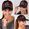 Joycorners Personalized Name Red 02 Trucker Classic Cap