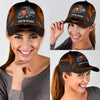 Joycorners Personalized Name Orange 03 Trucker Classic Cap