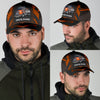 Joycorners Personalized Name Orange 03 Trucker Classic Cap