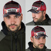 Joycorners Personalized Name Red 06 Trucker Classic Cap
