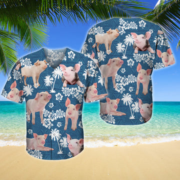 Joycorners PIG Blue Tribal All Over Printed 3D Jersey Shirt