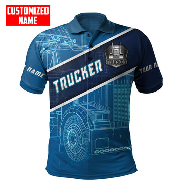 Joy Corners Personalized Trucker Polo Shirt ABM