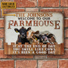 Joycorners Customized Name Welcome To Our Farm House Metal Sign