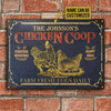 Joycorners Personalized Chicken Coop Black Farm Fresh Eggs All Printed 3D Metal Sign