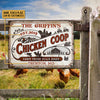 Joycorners Personalized Chicken Coop Fresh All Printed 3D Metal Sign