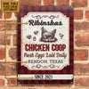 Joycorners Personalized Chick Chicken Coop Fresh Eggs Laid Daily All Printed 3D Metal Sign