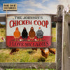 Joycorners Personalized Chicken I Love My Ladies All Printed 3D Metal Sign