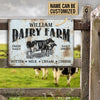 Joycorners Personalized Dairy Farm Fresh Daily Fresh Sweet All Printed 3D Metal Sign