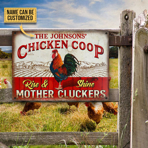 Personalized  Metal Sign For Chicken Lovers