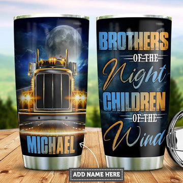 Joy corners Personalized Night Trucker Custom Personalized Tumbler EF53077