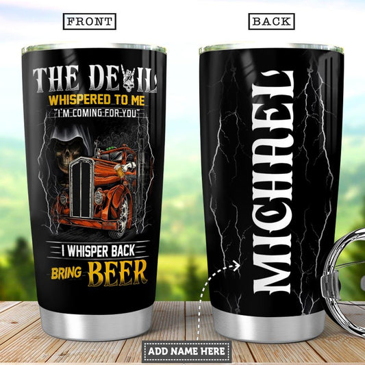 Joy corners Personalized Trucker Beer Custom Personalized Tumbler GB10269