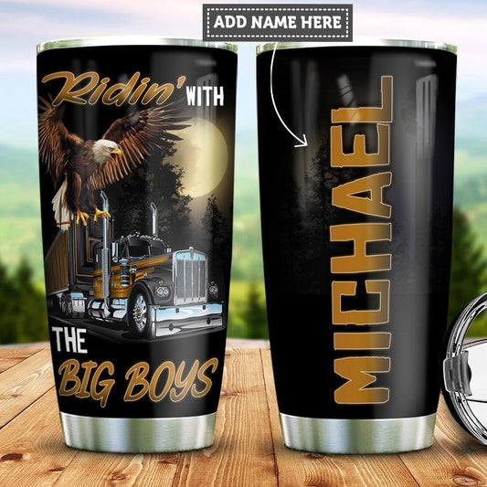 Joy corners Personalized Trucker Big Boys Custom Personalized Tumbler LX80184