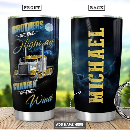 Joy corners Personalized Trucker Children Of The Wind Custom Personalized Tumbler EJ87818