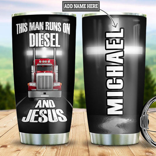 Joy corners Personalized Trucker Faith Custom Personalized Tumbler KE72040