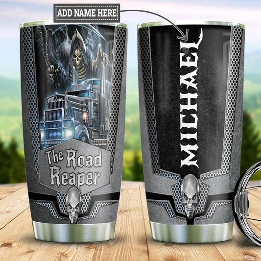 Joy corners Personalized Trucker Reaper Custom Personalized Tumbler IU91037