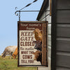 Joycorners Customized Name BEEFMASTER CATTLE LOVERS KEEP GATE CLOSED All Printed 3D Metal Sign