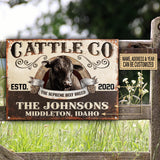 Joycorners Customized Name Black Angus Cattle All Printed 3D Metal Sign