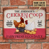 Joycorners Personalized Chicken Coop Pink All Printed 3D Metal Sign