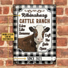 Joycorners Customized Name Farm Cattle Ranch Live like Someone Left The Gate Open All Printed 3D Metal Sign