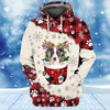 Joycorners Pitbull In Snow Pocket Merry Christmas Unisex Hoodie