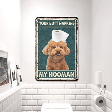 Joycorners Poodle All Printed 3D Metal Sign