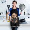 Joycorners Poodle In The Pocket Black All Over Printed 3D Apron