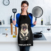 Joycorners Pug In The Pocket Black All Over Printed 3D Apron