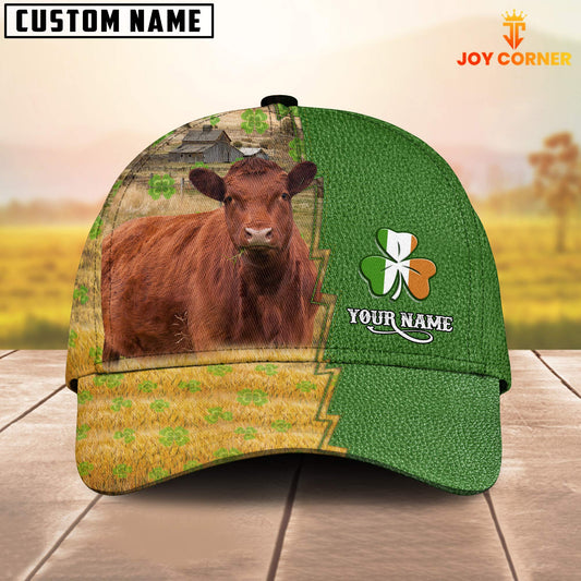 Joycorners Red Angus Custom Name Patrick Day Cap