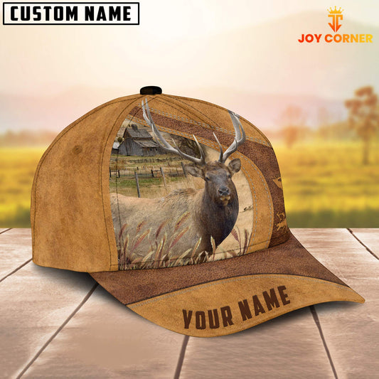 Joycorners Rocky Mountain Bull Elk Custom Name Retro Cap