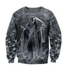 Joycorners Skull Grim Reaper Smoke All Over Printed Shirts