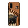 Black Angus Leather Pattern Personalized Phone case - Samsung