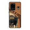 Black Angus Leather Pattern Personalized Phone case - Samsung