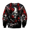 Joycorners Skull And Roses All Over Printed Shirts