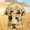 Joycorners Shorthorn Cattle Farm All Over Printed 3D Hawaiian Shirt