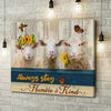 Joycorners Sheep Humble and Kind Canvas