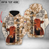 Joycorners Personalized Shorthorn Brown Camo All Printed 3D Shirt